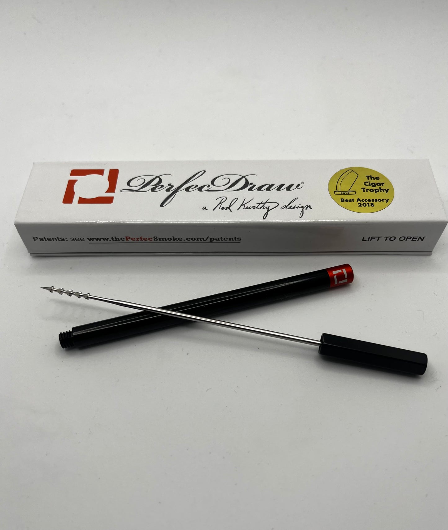 PerfecDraw Patented Precision Cigar Draw Enhancer Tool & Number